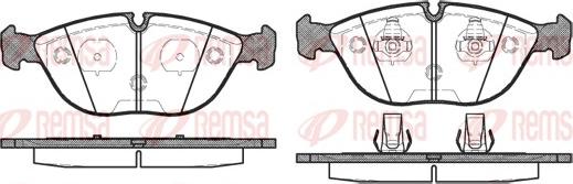 Remsa 0597.00 - Brake Pad Set, disc brake www.autospares.lv