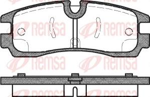 Remsa 0566.30 - Bremžu uzliku kompl., Disku bremzes www.autospares.lv