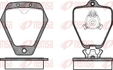 Remsa 0508.10 - Brake Pad Set, disc brake www.autospares.lv