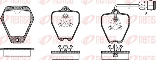 Remsa 0508.12 - Brake Pad Set, disc brake www.autospares.lv