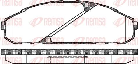 Remsa 0507.00 - Bremžu uzliku kompl., Disku bremzes www.autospares.lv