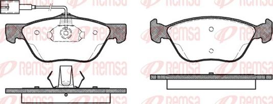 Remsa 0589.42 - Bremžu uzliku kompl., Disku bremzes www.autospares.lv