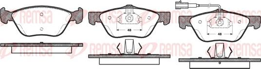 Remsa 0589.21 - Brake Pad Set, disc brake www.autospares.lv