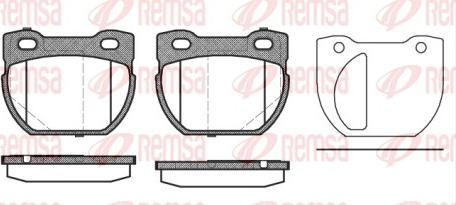 Remsa 0584.20 - Bremžu uzliku kompl., Disku bremzes www.autospares.lv