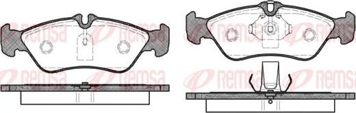 Remsa 0580.00 - Brake Pad Set, disc brake www.autospares.lv