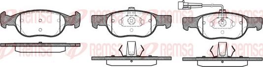 Remsa 0588.11 - Brake Pad Set, disc brake www.autospares.lv