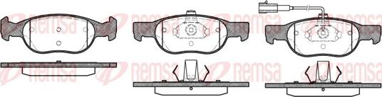 Remsa 0588.31 - Brake Pad Set, disc brake www.autospares.lv