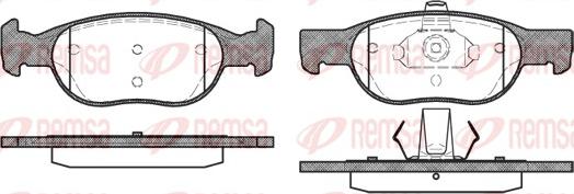 Remsa 0588.20 - Brake Pad Set, disc brake www.autospares.lv