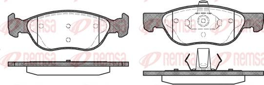 Remsa 0587.00 - Brake Pad Set, disc brake www.autospares.lv