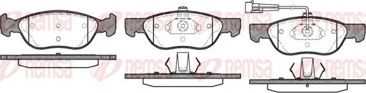 Remsa 0587.11 - Brake Pad Set, disc brake www.autospares.lv