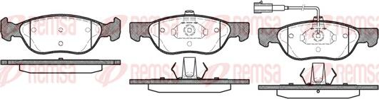 Remsa 0587.21 - Brake Pad Set, disc brake www.autospares.lv