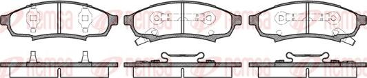 Remsa 0531.02 - Brake Pad Set, disc brake www.autospares.lv