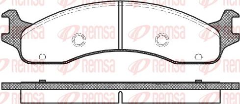 Remsa 0573.00 - Bremžu uzliku kompl., Disku bremzes www.autospares.lv