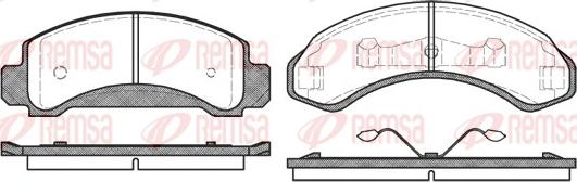 Remsa 0572.00 - Bremžu uzliku kompl., Disku bremzes www.autospares.lv