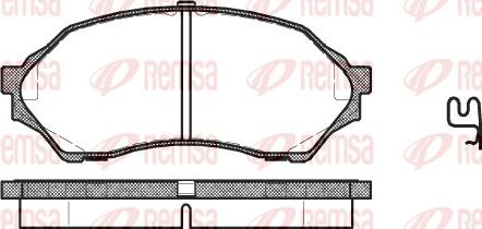 Remsa 0699.00 - Bremžu uzliku kompl., Disku bremzes www.autospares.lv