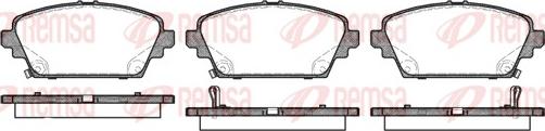 Remsa 0694.02 - Brake Pad Set, disc brake www.autospares.lv