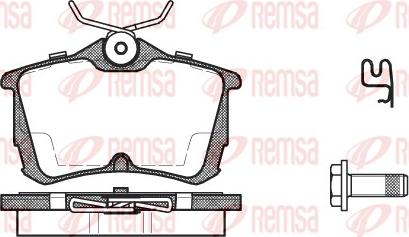 Remsa 0695.02 - Brake Pad Set, disc brake www.autospares.lv