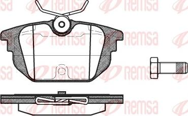 Remsa 0692.00 - Bremžu uzliku kompl., Disku bremzes www.autospares.lv