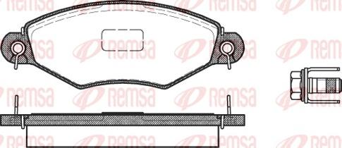 Remsa 0643.10 - Bremžu uzliku kompl., Disku bremzes autospares.lv