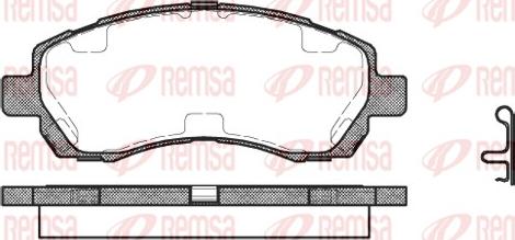 Remsa 0647.02 - Brake Pad Set, disc brake www.autospares.lv