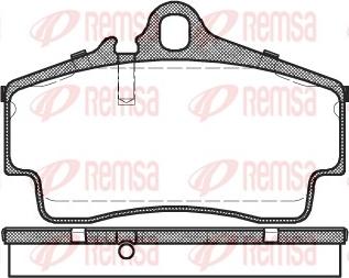 Remsa 0654.00 - Тормозные колодки, дисковые, комплект www.autospares.lv