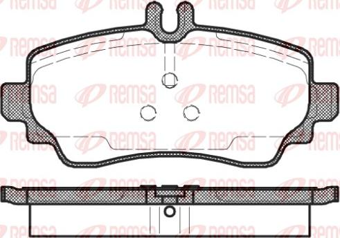 Remsa 0650.02 - Bremžu uzliku kompl., Disku bremzes www.autospares.lv