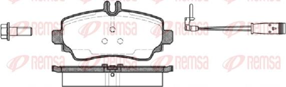 Remsa 0650.22 - Тормозные колодки, дисковые, комплект www.autospares.lv