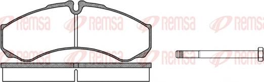 Remsa 0651.00 - Bremžu uzliku kompl., Disku bremzes www.autospares.lv