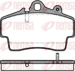 Remsa 0653.00 - Bremžu uzliku kompl., Disku bremzes autospares.lv