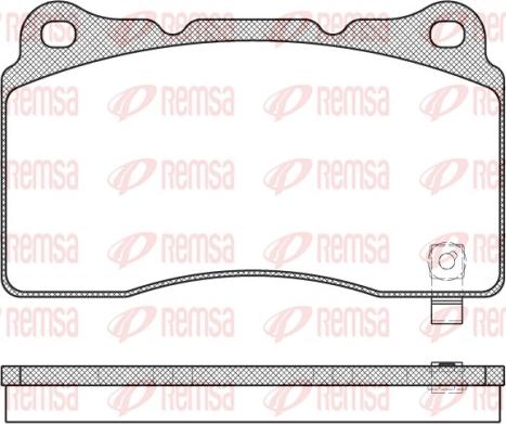 Remsa 0666.04 - Bremžu uzliku kompl., Disku bremzes www.autospares.lv