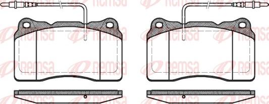 Remsa 0666.14 - Brake Pad Set, disc brake www.autospares.lv