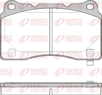 Remsa 0666.24 - Bremžu uzliku kompl., Disku bremzes www.autospares.lv