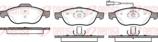 Remsa 0660.11 - Brake Pad Set, disc brake www.autospares.lv