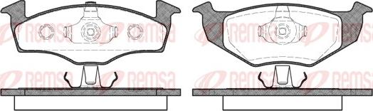 Remsa 0609.10 - Brake Pad Set, disc brake www.autospares.lv