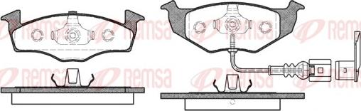 Remsa 0609.11 - Bremžu uzliku kompl., Disku bremzes www.autospares.lv