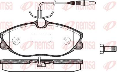 Remsa 0604.04 - Bremžu uzliku kompl., Disku bremzes www.autospares.lv