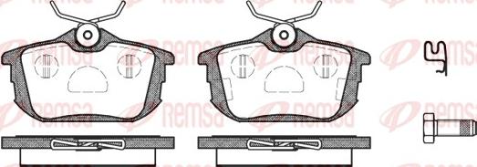 Remsa 0605.02 - Brake Pad Set, disc brake www.autospares.lv