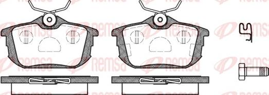 Remsa 0605.12 - Bremžu uzliku kompl., Disku bremzes www.autospares.lv