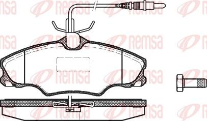 Remsa 0603.04 - Bremžu uzliku kompl., Disku bremzes www.autospares.lv