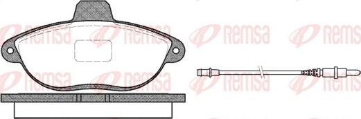 Remsa 0602.02 - Brake Pad Set, disc brake www.autospares.lv