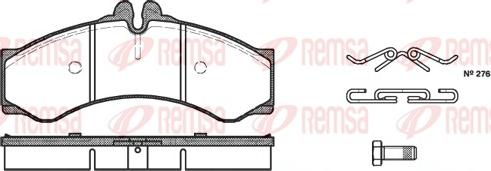 Remsa 0614.00 - Brake Pad Set, disc brake www.autospares.lv