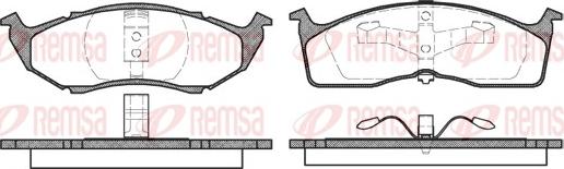 Remsa 0610.00 - Bremžu uzliku kompl., Disku bremzes autospares.lv