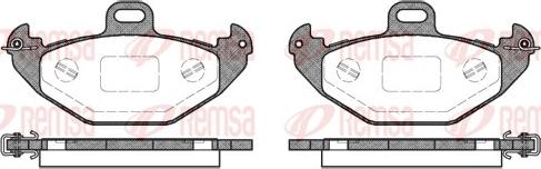 Remsa 0686.00 - Brake Pad Set, disc brake www.autospares.lv