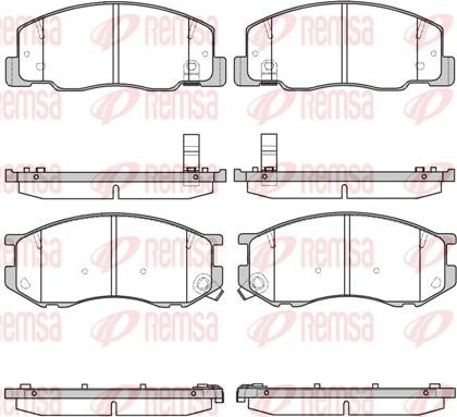 Remsa 0636.04 - Brake Pad Set, disc brake www.autospares.lv