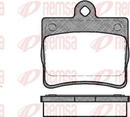 Remsa 0630.00 - Bremžu uzliku kompl., Disku bremzes www.autospares.lv