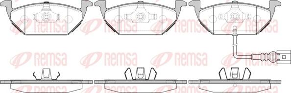 Remsa 0633.31 - Brake Pad Set, disc brake www.autospares.lv