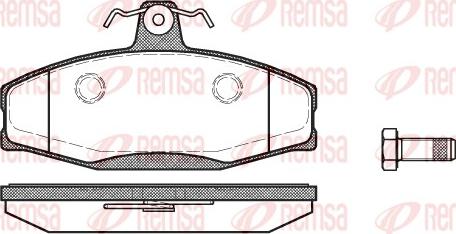 Remsa 0620.20 - Brake Pad Set, disc brake www.autospares.lv