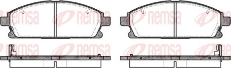 Remsa 0674.12 - Brake Pad Set, disc brake www.autospares.lv