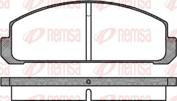 Remsa 0099.20 - Bremžu uzliku kompl., Disku bremzes www.autospares.lv