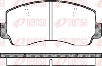 Remsa 0094.20 - Bremžu uzliku kompl., Disku bremzes www.autospares.lv